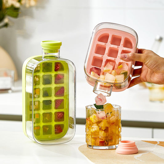 Yeni Nesil Pipetli Buz Şişesi 800ML – Taşınabilir Buz Kalıbı & Serinletici Matara